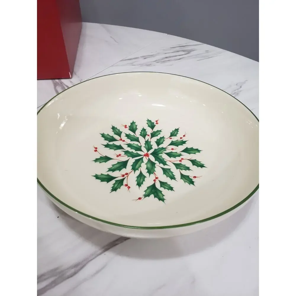 NEW Lenox Holiday 894184 Pasta Serving 5 Piece Set Christmas Bowl‎